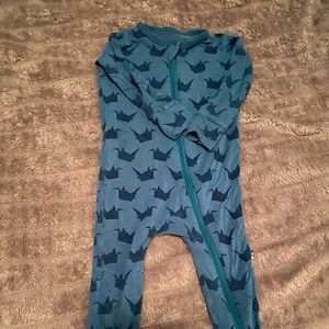 Crane print Kickee Pants PJS